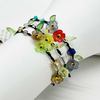 Fiasrel Women's Trendy Beaded Bracelet Handwoven Flower bracelet