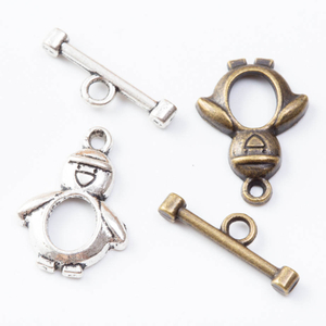 Fiasrel 10pcs Stainless Steel OT Clasp Toggle Clasps