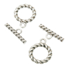 Fiasrel 10pcs Twisted Toggle Bar Clasps for Necklace Bracelet Jewelry Making Findings Accessories