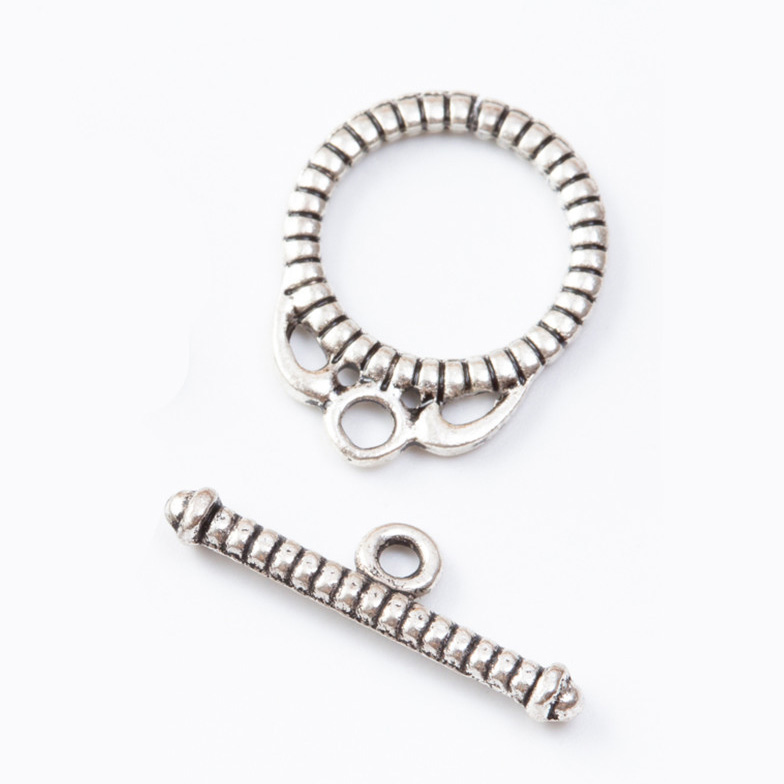 Fiasrel 10pcs DIY Accessories Vintage Zinc Alloy Bracelet Necklace OT Connector Clasps