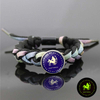 Fiasrel Twelve Constellation Bracelet Multi-Layered Luminous Reflective Alloy Bracelets