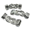 Fiasrel Stainless Steel Vintage Connector DIY Jewelry Clasp Leather Cord for Men Bracelets 6 *12mm
