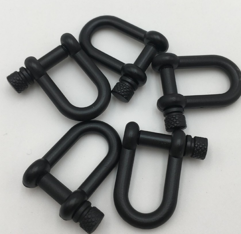 Fiasrel U Anchor Shackle Screw Pin Paracord Bracelet Buckle Outdoor Survival Rope Accessories Paracord Bracelet Parts