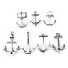 Fiasrel 20pcs DIY Accessories Retro Pendant Zinc Alloy Rudder Pendant Boat Anchor Jewelry Accessories Antique Alloy Bracelet Pendant