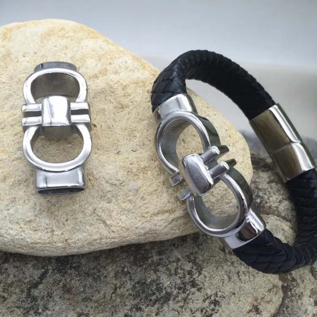 Fiasrel Stainless Steel Connector Clasp Charms for DIY Jewelry Making 12 * 6mm