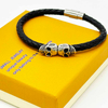 Fiasrel Punk Style Leather Woven Magnetic Clasp Bracelet Vintage Leather Skull Ghost Head Bracelet Men Jewelry GIft
