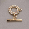 Fiasrel DIY Jewelry Buckle Electroplated 14K Gold Lobster Buckle Manual Melon Seed Spring Buckle Magnet OT Buckle Clasp