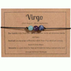 Fiasrel 8mm Crystal Stone Beads Bracelet Birthday Gift Fashion Combined Opal Amethyst Horoscope 12 Zodiac Bracelets