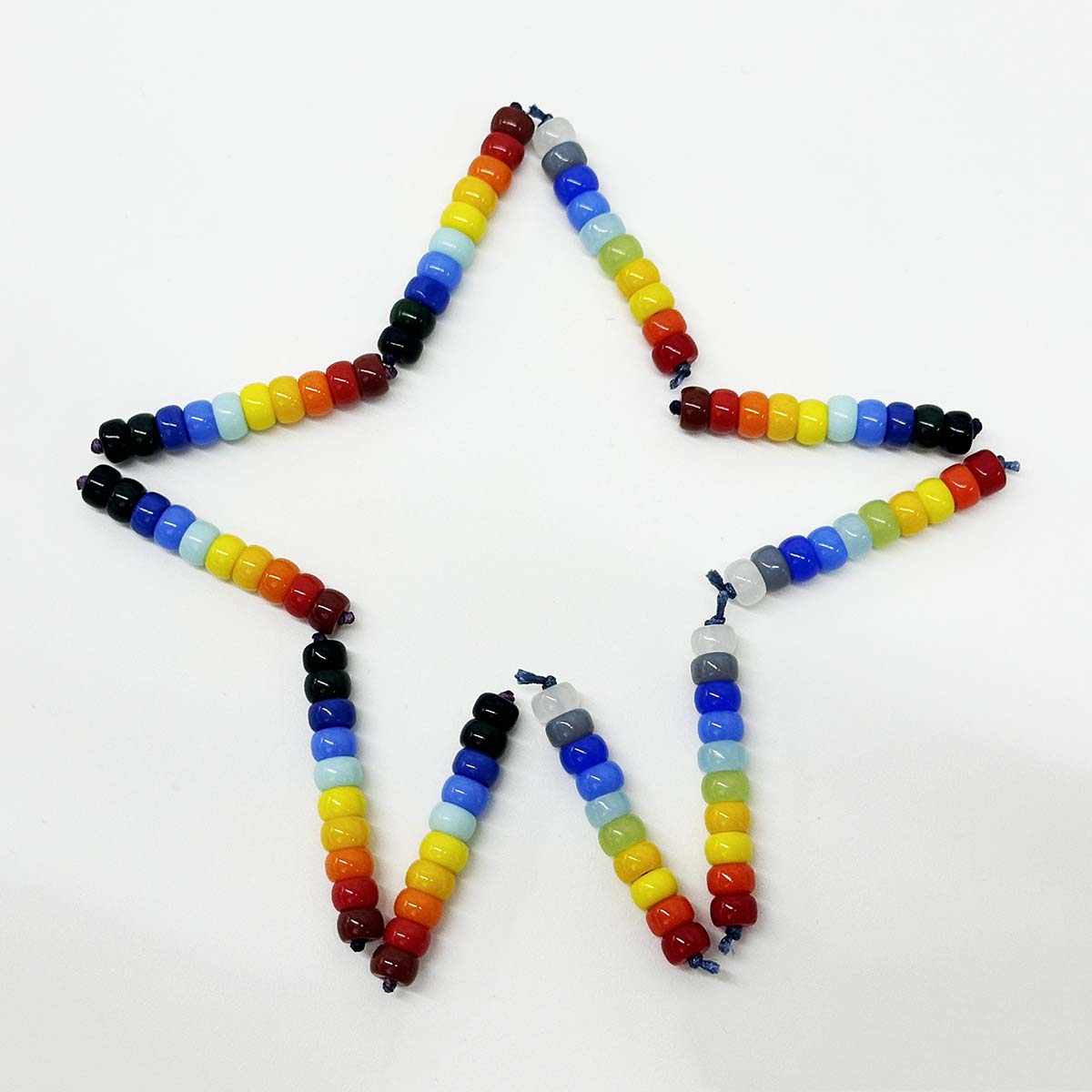 Fiasrel 10pcs/bundle Gradient Rainbow Beads