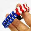 Fiasrel 3 Color Braided Woven Cross Survival Paracord Bracelet