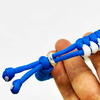 Fiasrel Handmade Blue and White Color String Cord Braided Adjustable Friendship Bracelets