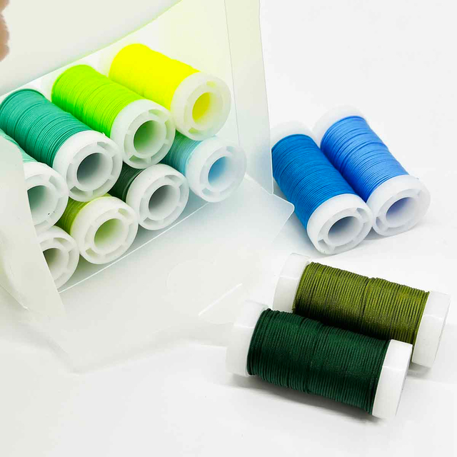 Fiasrel No.72 0.8mm 12rolls/set Bright Color Series Jade Thread Handmade DIY Jewelry Pendant Bracelet Woven Nylon String