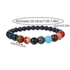 Fiasrel Universe Galaxy eight planets Sun universe Elastic Natural Stones Gemstones Bracelets Bangles