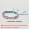 Multicolor Cross Handmade Thread Rope for Bracelet Making