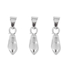 Fiasrel 20pcs Metal Pendant Pinch Gold Claw Bail Clasp for Pendant Necklace Making Accessories