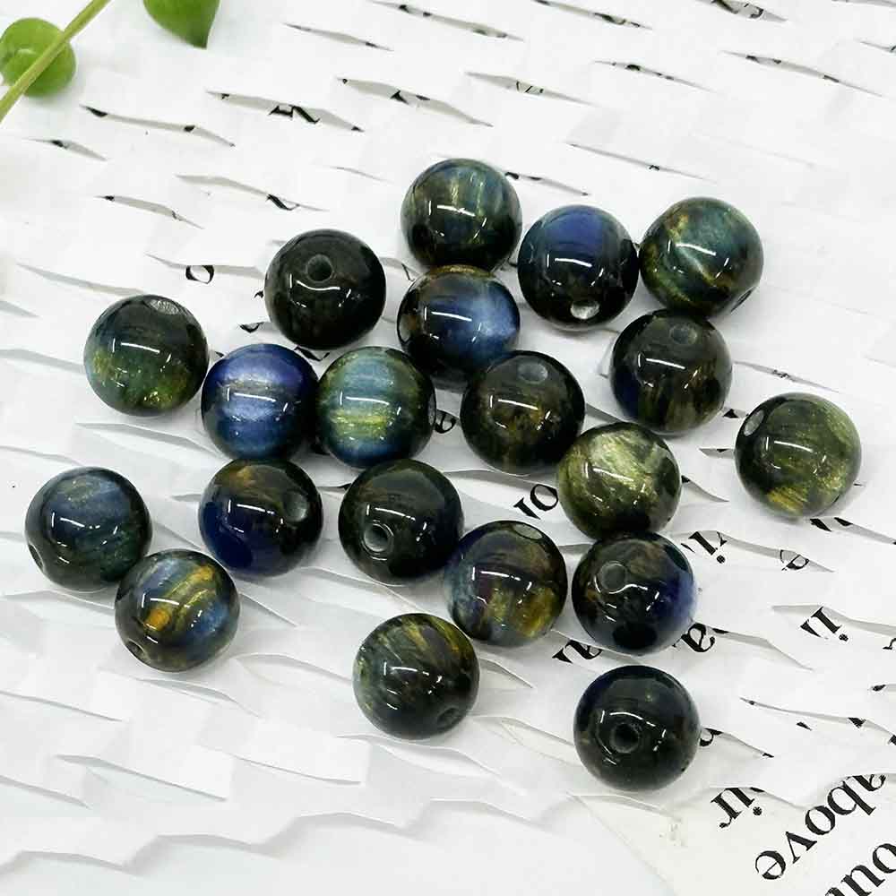 Fiasrel 20pcs Round Ball Shape Acrylic Beads for Jewelry Making