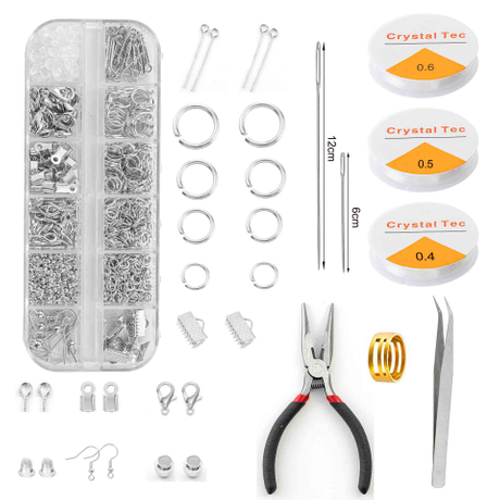Fiasrel Pliers Lobster Clasp Combination Set for DIY Earrings Jewelry Making Kit