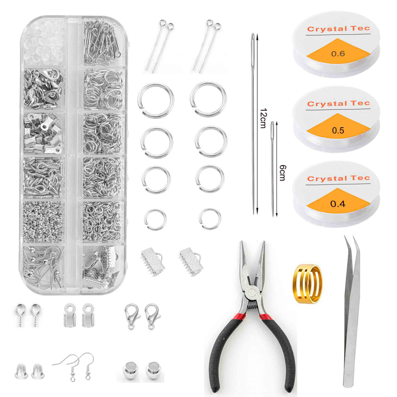 Fiasrel Pliers Lobster Clasp Combination Set for DIY Earrings Jewelry Making Kit