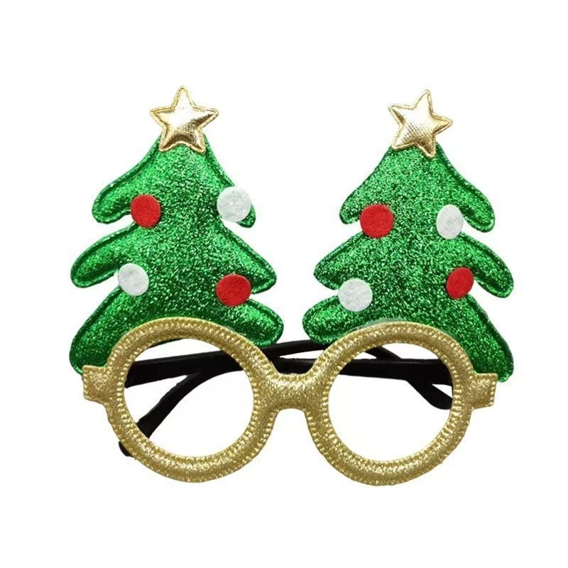 Fiasrel Christmas Ball Party Glasses Adult Children Christmas Tree Deer Horn Ball Eyeglasses