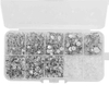 Fiasrel Earring Making Kit Metallic Flat Back Studs with Base And Backs for Leather Stud Clay Pearl Jewelry Making