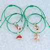 Fiasrel Fashion Jewelry Christmas Alloy Pendant Bracelets Handmade Adjustable Bracelets