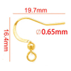 Fiasrel 10/20/50pairs Copper Plated with Sterling Silver Fish Hook Findings Earwire with Ball Hook Earrings for Jewelry Making Accessories