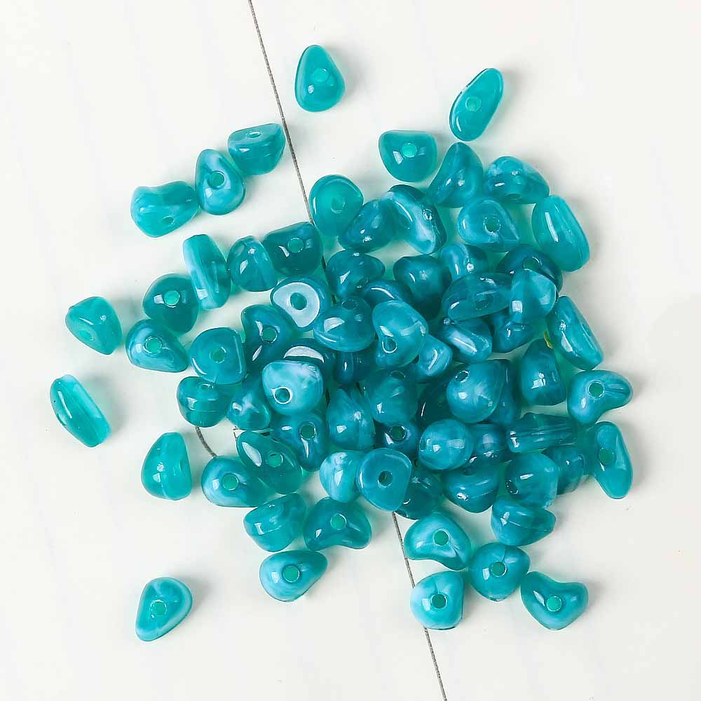 Fiasrel 100pcs Fashion Jewelry Pendants Charms Colored Acrylic Loose Beads