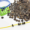 Fiasrel 50pcs 6-10mm Coconut Shell Beads Jewellery Accessory Loose Beads