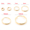 Fiasrel 100pcs Metal Round Split Key Ring for Blank Keychain