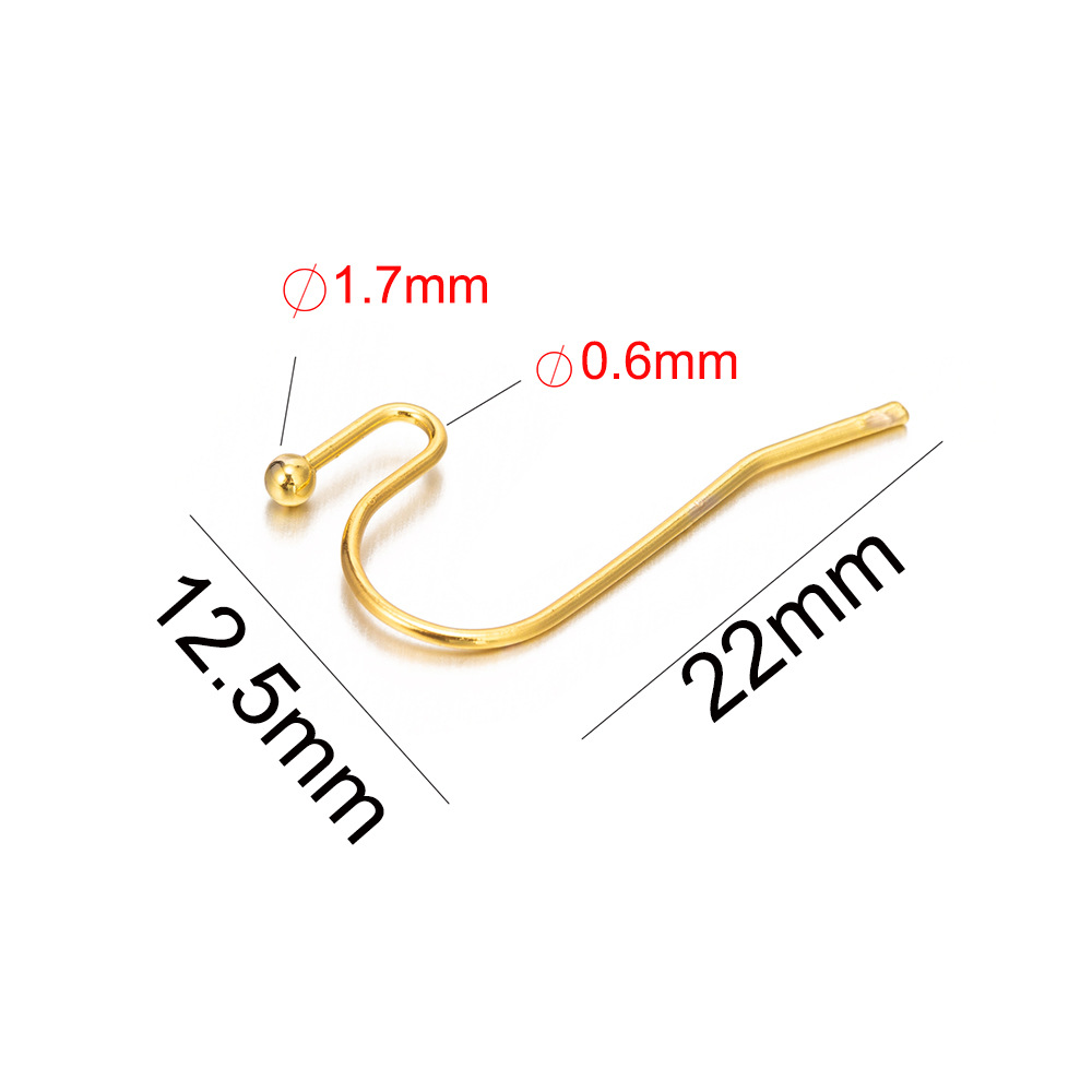 Fiasrel 10/50pcs/lot DIY Material Accessories Metal Earring Parts Buckle Jewelry Findings Earrings Hook for Jewelry Making Supplies