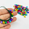 Fiasrel 50pcs/Lot 6/8/10mm Mini Jingling Bell Christmas Party Pendant Beads Cat Dog Pet Pendant Beads for Bracelets Accessories Gifts Clothing Hats Decorative DIY Jewelry Crafts Making Accessory