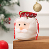 Fiasrel 1pcs/6pcs Christmas Decorations Apple Bag Cartoon Tote Bags Gift Children's Candy Bag