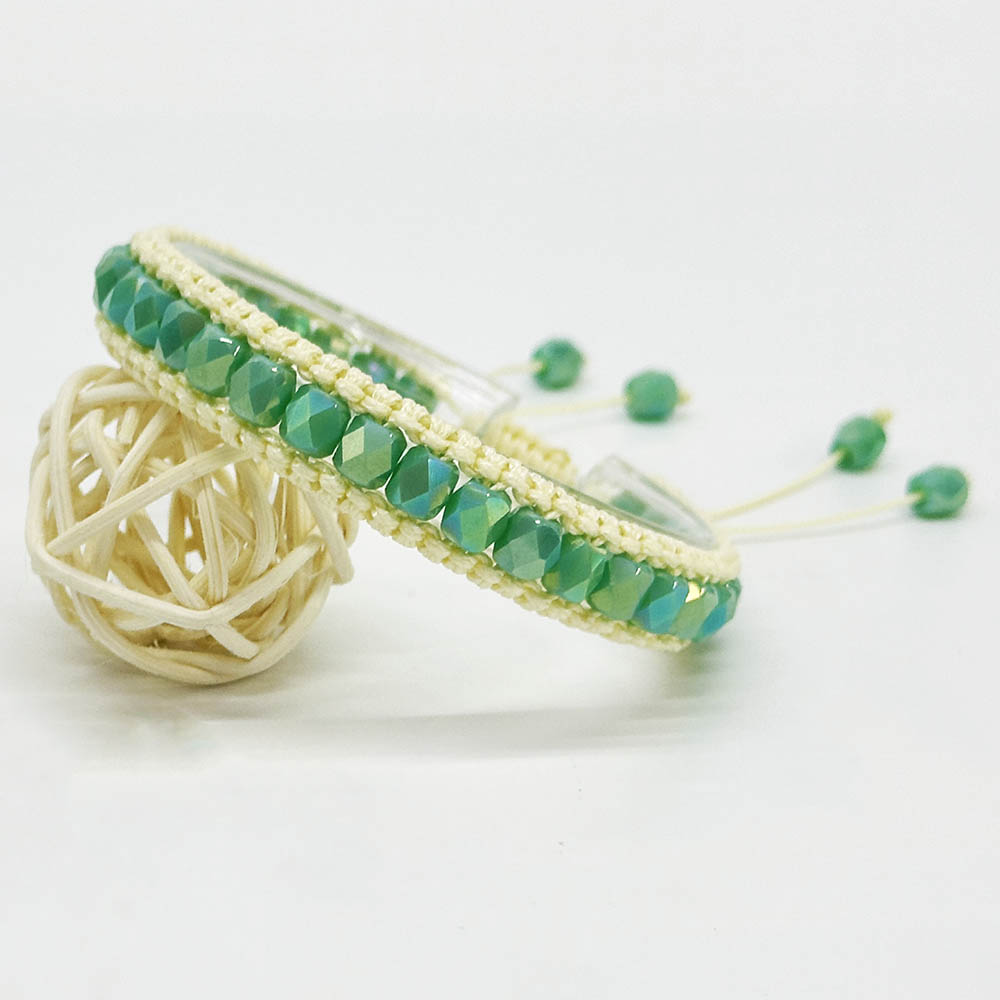 Fiasrel 10color Jewelry Handmade Woven Bead Adjustable Bracelet