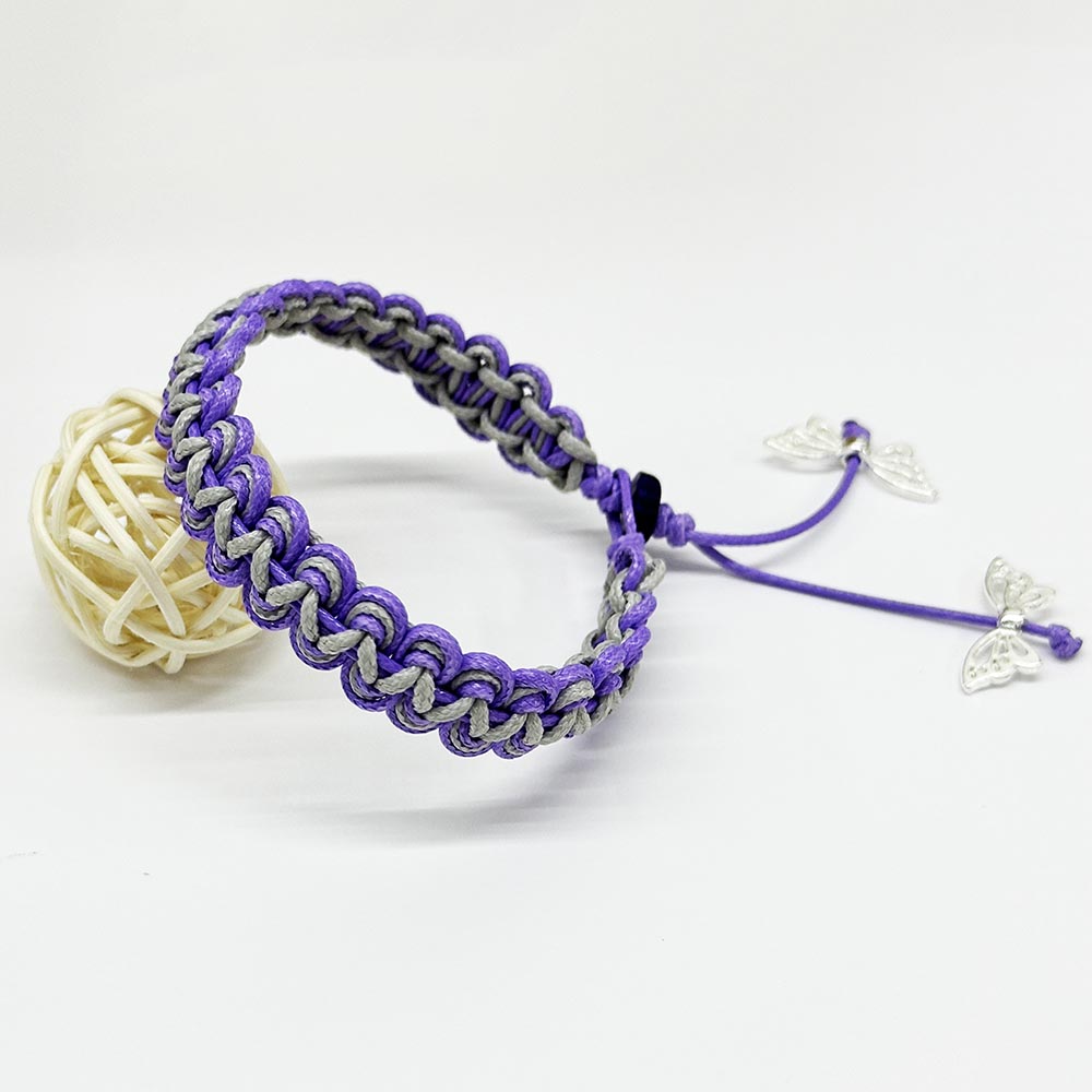 Fiasrel Fashion Jewelry Bracelets Wax Cord Hand Woven Adjustable Bracelets for Girls