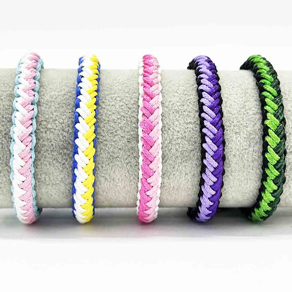 Fiasrel Hand Woven Braided Adjustable Intertwined Bracelets