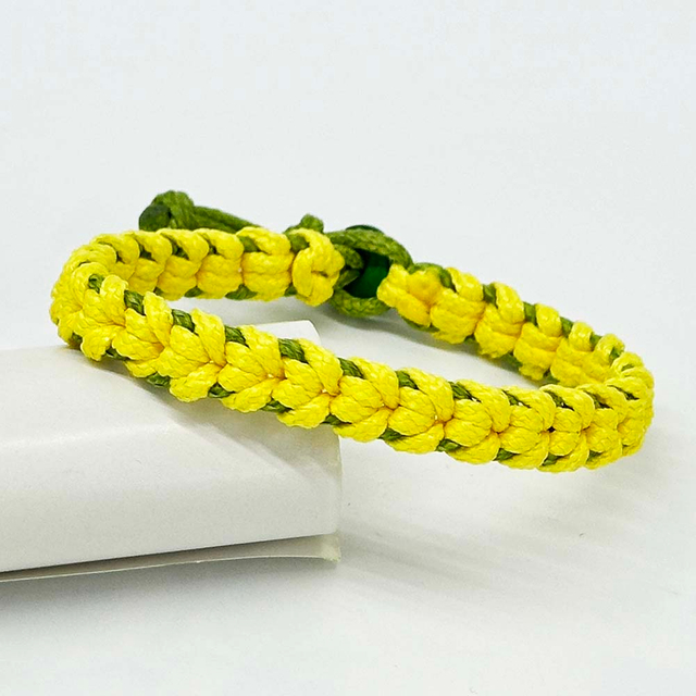 Fiasrel Handmade Weave Rope Woven Wax Thread Wrap Bracelet Simple Rope Knot Friendship Bracelet for Men and Women