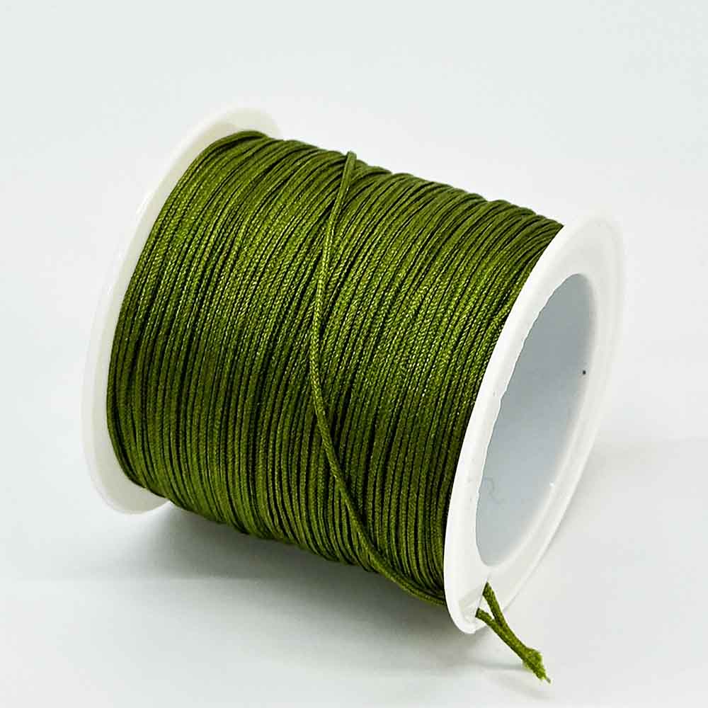 Fiasrel 52pcs 72 0.8mm Jade Rope Cord Nylon Thread for DIY Jewelry Making Woven Bracelet Necklace