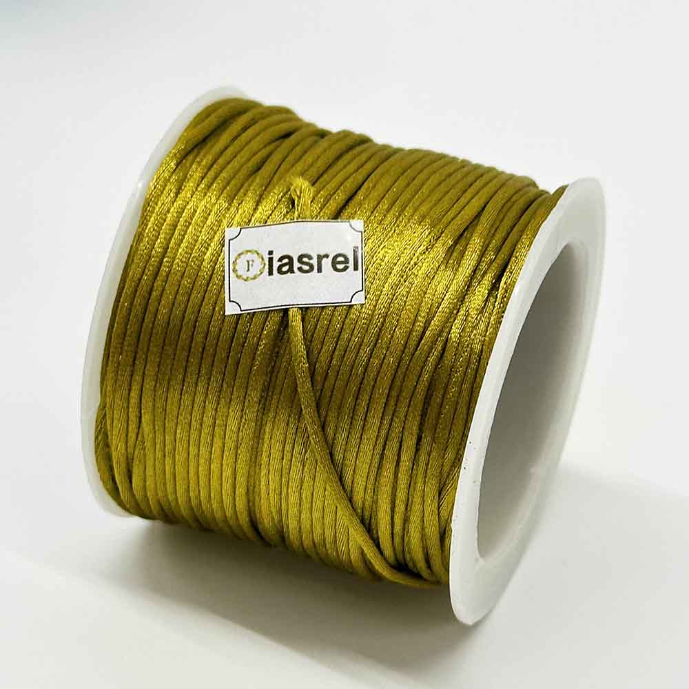 Fiasrel 30pcs 30 Color 1.5mm Rattail Satin Macrame Nylon Silk Cord Braided Jewelry String Thread for DIY Jewelry Making Craft Supplies