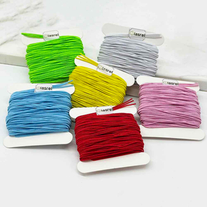 Fiasrel 6pcs 1mm Elastic String Cord Elastic Thread Beading String Cord for Jewelry Making Bracelets Beading DIY Sewing Hook Straps