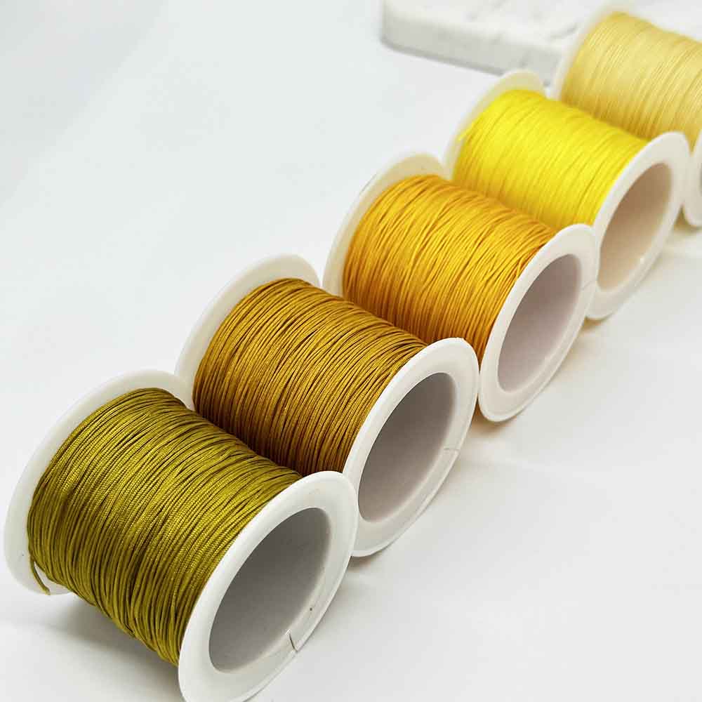 Fiasrel 5pcs 0.6mm DIY Hand-made Jade Rope Braided Jade Thread for DIY Necklace Bracelet Jewelry Making Accessory Making Supplies