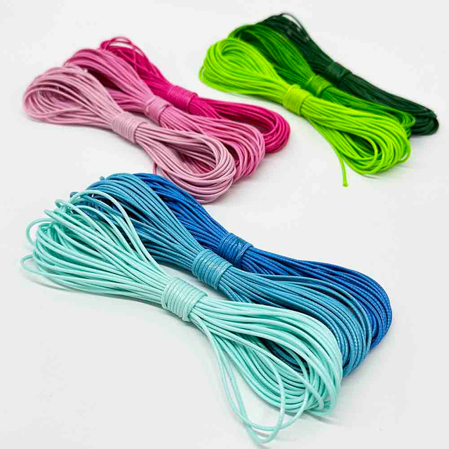 Fiasrel 1 Set DIY Jewelry Making Kit: 0.5/0.8/1.0/1.5mm 9colors - Handcrafted Wax Cord Rope PU Leather Thread String for Bracelets, Necklaces & Beading Accessories