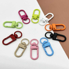 Fiasrel 10/50pcs Baking Paint Door Buckle Colorful Alloy Swivel Lobster Clasp Hooks Keychain Rings for DIY Bag Crafts Jewelry Making Ornament Luggage Accessories