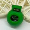 Fiasrel 10/50pcs MIxed Color Plastic Round Cord Locks Single Hole Toggle Spring Stopper for Paracord Elastic Shoelace Drawstring Bags Glove Clips