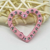 Fiasrel 10pcs Multicolor Metal Glossy Keychain Link Heart-shaped Keychain Spring Keyring Trigger Clasp for Crafts DIY Keychain Jewelry Key Ring Holder Making Supplies Accessories