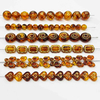 Fiasrel 20pcs Baroque Vintage Gilded Color Round Sunflower Butterfly Heart Mirror Blocks Acrylic Beads for Jewelry Making Bracelets Keychain Phone Chains Handmade Craft Supplies