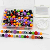 Fiasrel Halloween Soft Clay Beaded DIY Material Pack Clay Beads Kit for Bracelet Jewelry Making