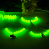 Fiasrel 100pcs 4-16mm Acrylic Glow In The Dark Beads Luminous Loose Beads for DIY Jewelry Making Supplies Bracelet Necklace Accessories