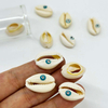 Fiasrel 20pcs Shell Pendant Charms Natural Evil Eye Cowrie Seashell Beads for Jewelry Making Bracelet Necklace Earring DIY Accessories