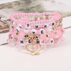 FiasrelMother's Day Bracelets Love Mom Heishi Bracelets Letters Beaded Stretchy Bracelet Boho Jewelry Gifts