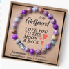 Fiasrel Moonstone Bracelet Mother's Day Gift Card Bracelets Natural Crystal Stone Bead Bracelet